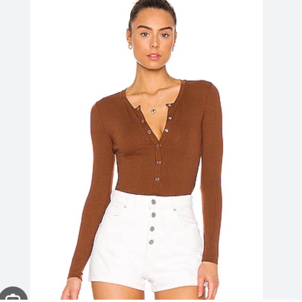 Privacy Please Peoria Bodysuit in Chocolate Brown
